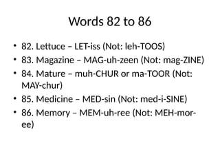 Words With Ree Mastering English Pronunciation: 101 Commonly Mispronounced Words with ...