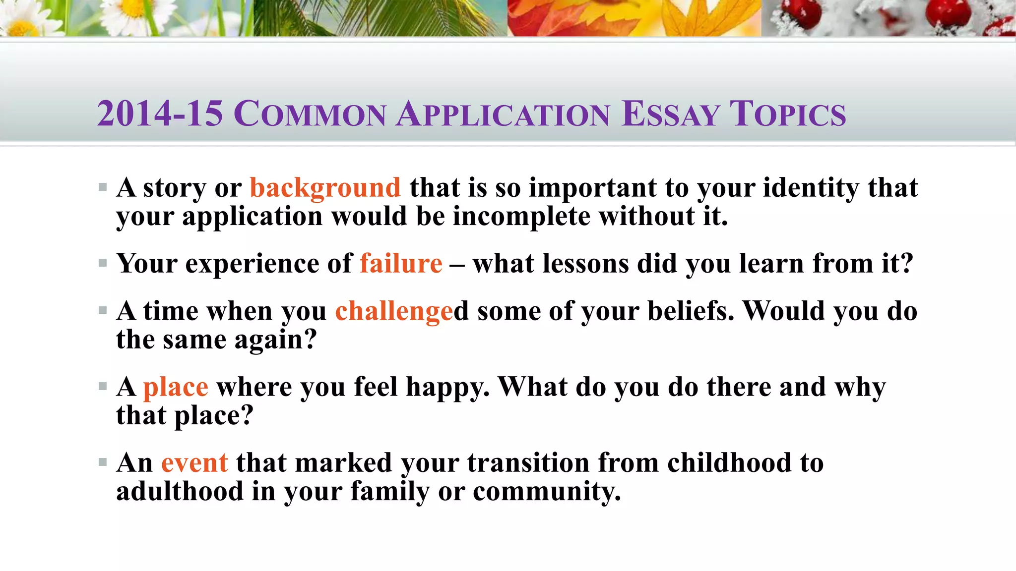 WHAT ARE SOME INTERESTING ESSAY TOPICS visual data 2