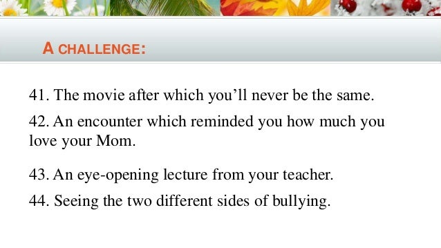100 college essay topics