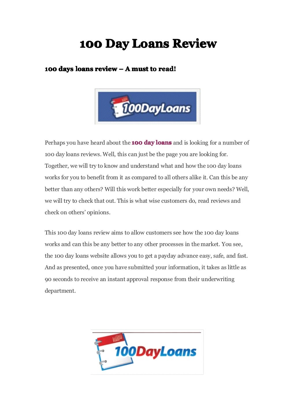 100 day loans in uk