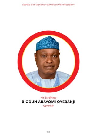 An Account of Stewardship by the Biodun Abayomi Oyebanji Administration of Ekiti State, Nigeria