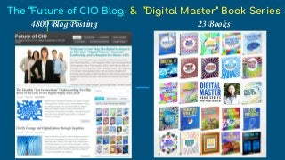 The “Future of CIO Blog & “Digital Master” Book Series
4800 Blog Posting 23 Books
 