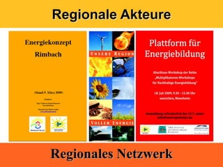Regionale Akteure




Regionales Netzwerk
 