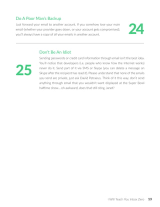 I Will Teach You Inbox Zero | PDF