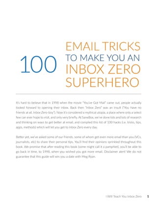 I Will Teach You Inbox Zero | PDF