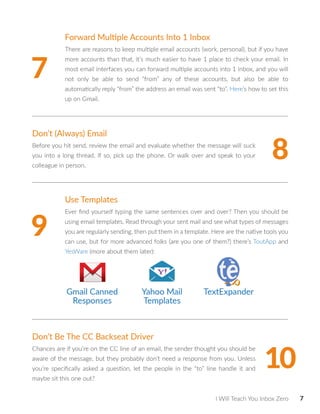I Will Teach You Inbox Zero | PDF