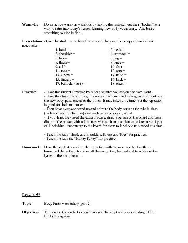 100 Lesson Plans (Parts of Speech)