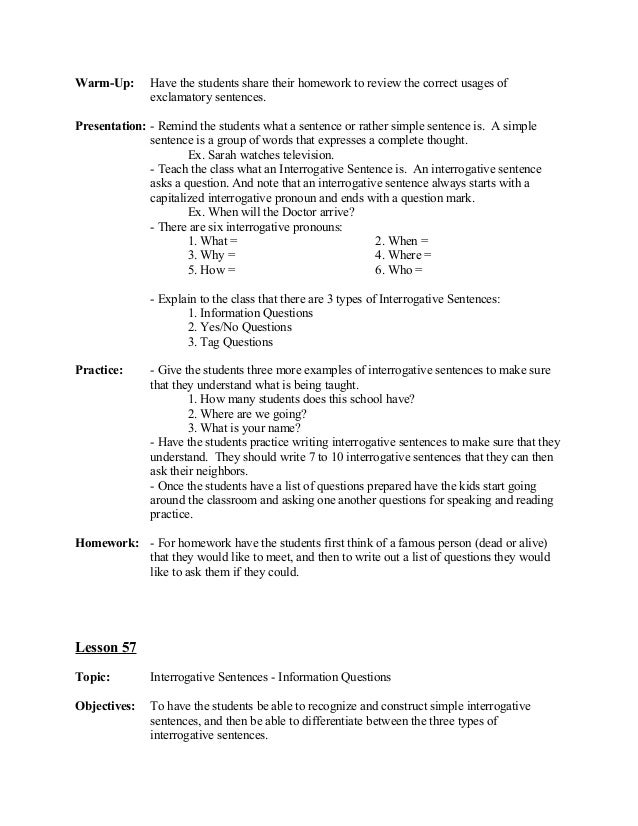 100 Lesson Plans Parts Of Speech