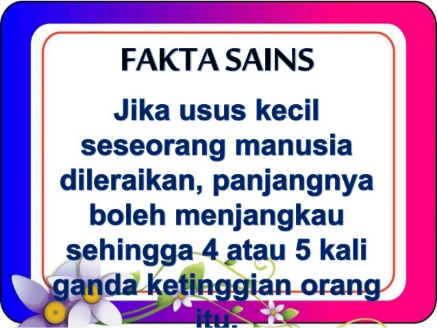 fakta sains