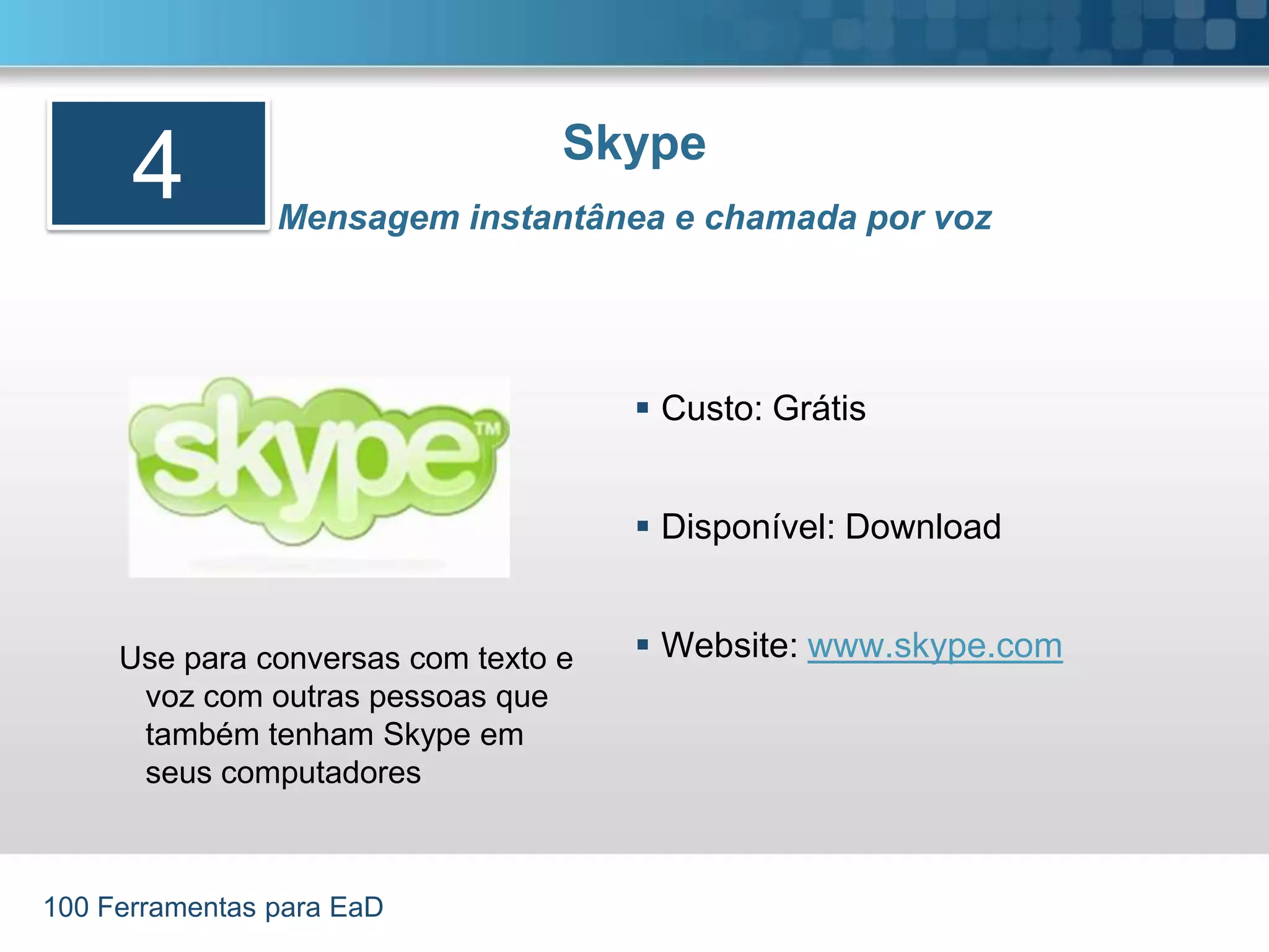 100 Ferramentas para EaD