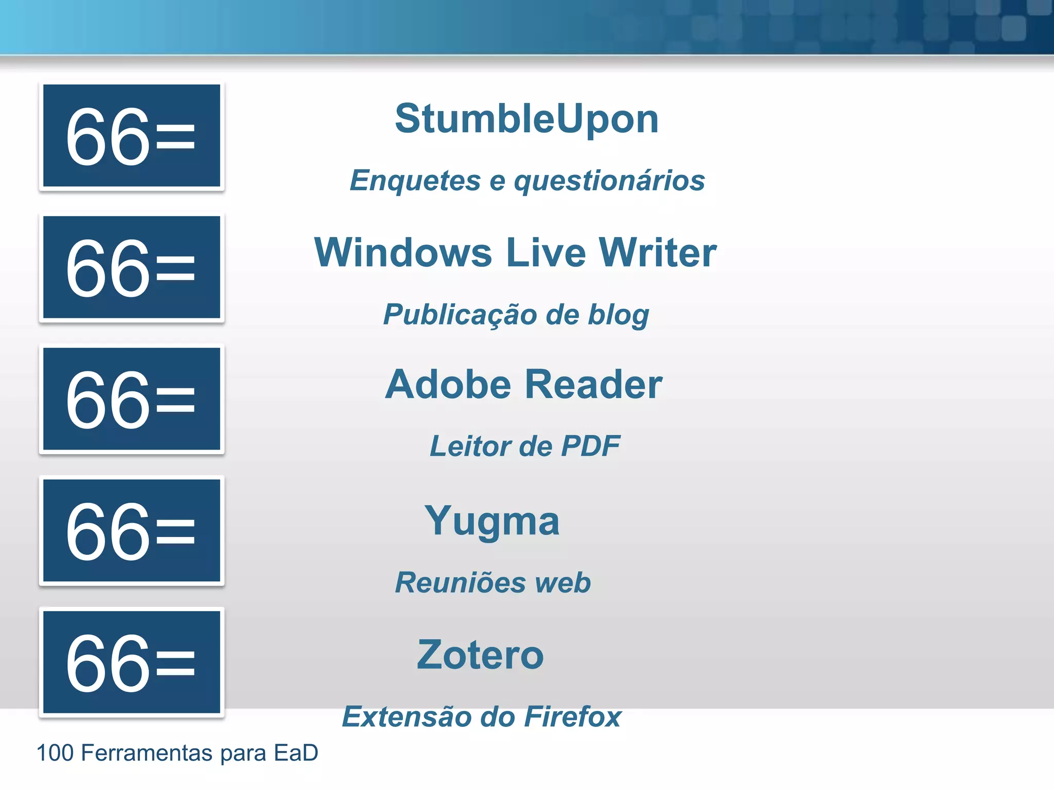 100 Ferramentas para EaD