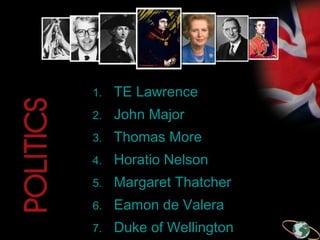 100 Great People from the UK and Ireland | PPT