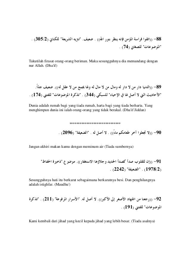 himpunan hadis palsu pdf