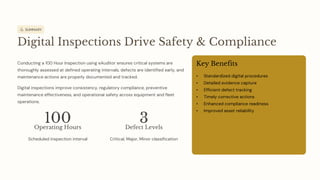 100 Hour Inspection with eAuditor Audits & Inspections | PDF