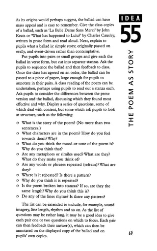 Idea 61 Annotated Poem 100 Ideas for Teaching English | PDF