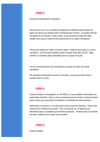 100 ideas para crear un negocio en internet | PDF