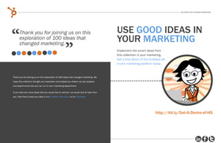 100 ideas that changed marketing - Collected from HubSpot by eBrand Vietnam