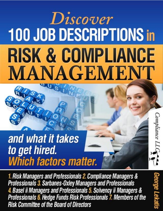 Discover 100 Job Descriptions in Risk and Compliance Management and