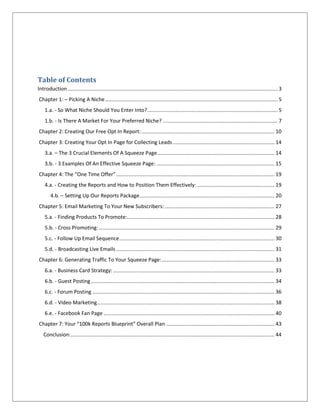 Table of Contents
Introduction...............................................................................................
