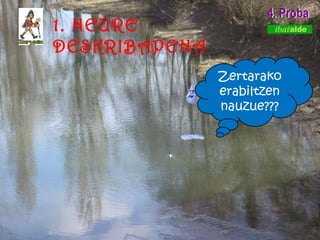 4. Proba 1. NEURE DESKRIBAPENA Zertarako erabiltzen nauzue??? 