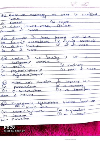 100 mcq on weed management