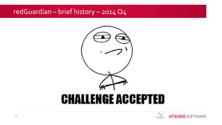 redGuardian – brief history – 2014 Q4
14
 