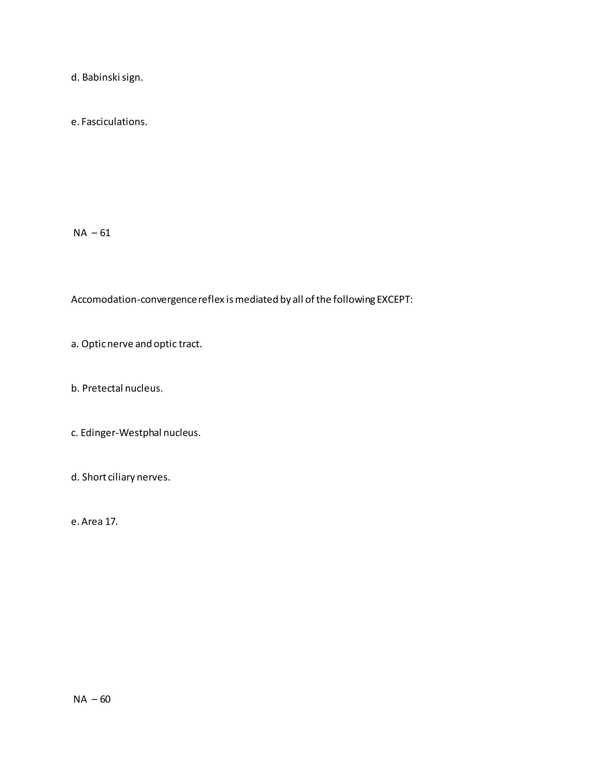 100 Neuroanatomy Practice Questions Docx 100 Neuroanatomy Practice Questions Docx