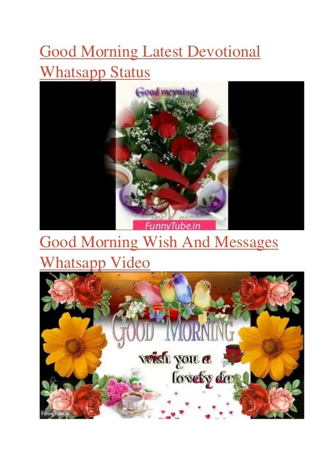 Good Morning Video Download 2019