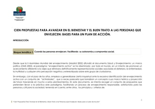 100 propuestas para mejorar la calidad de vida de los mayores | PDF