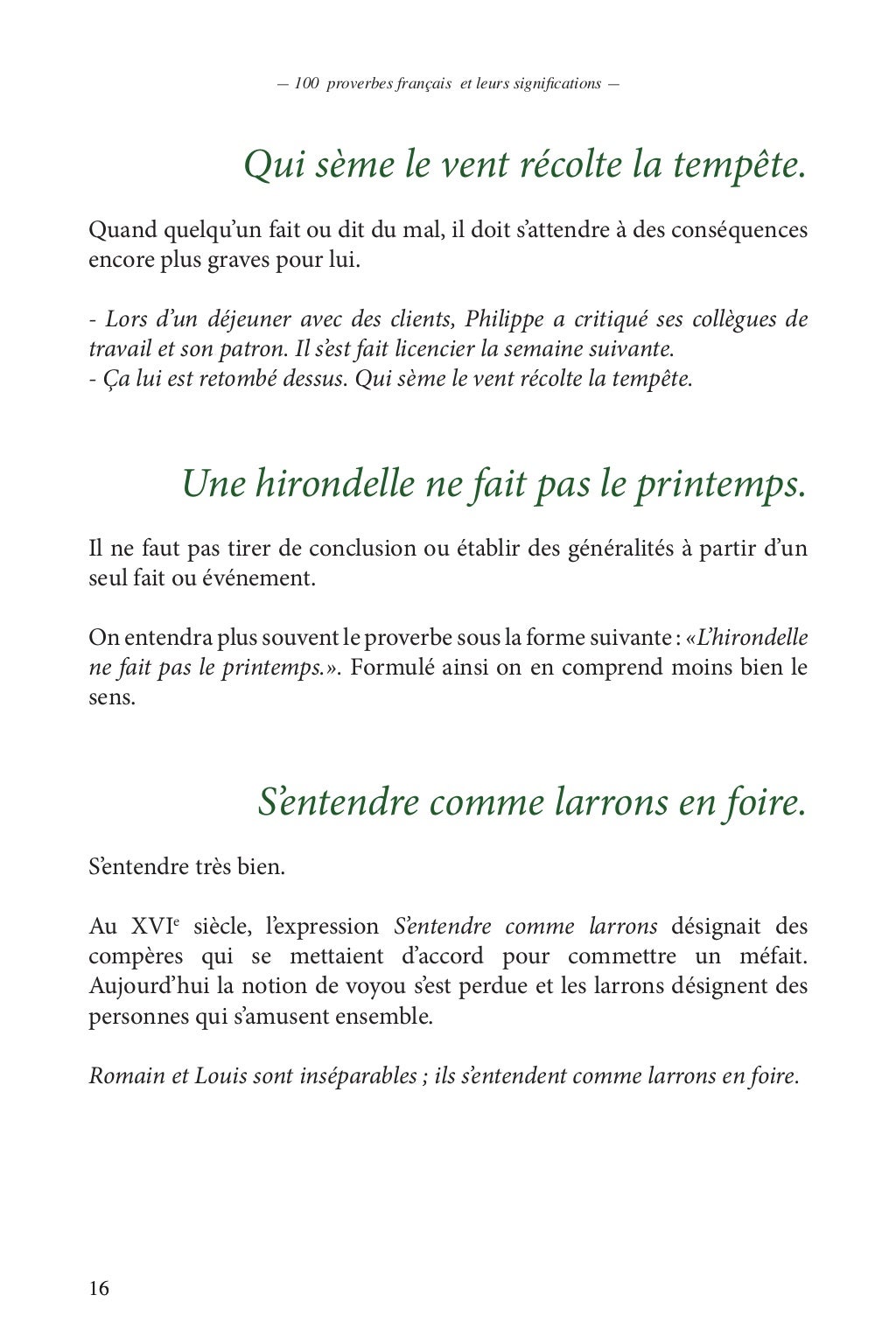 Liste Des Proverbes Français Les Plus Connus Pdf
