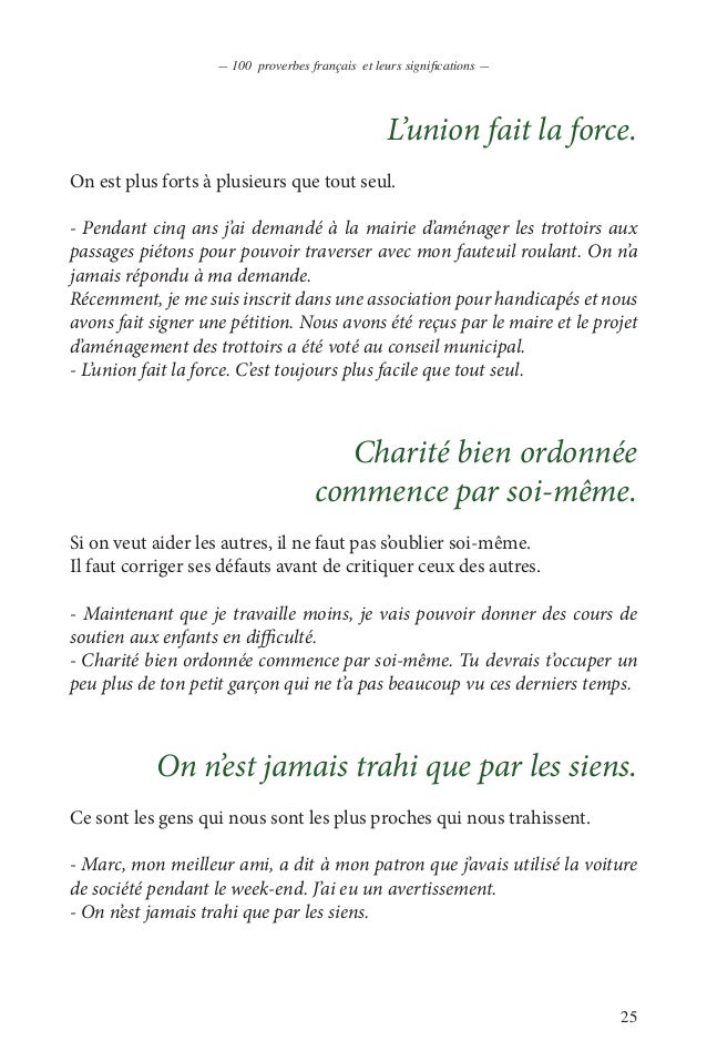 100 Proverbes Francais En Pdf 100 Proverbes Francais En Pdf