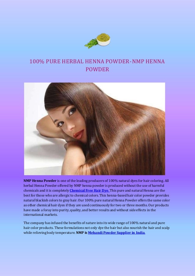 100 Pure Herbal Henna Powder