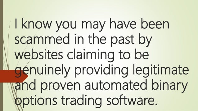 Binary trading software scams