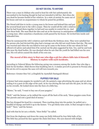 20 lines short stories with moral