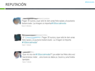 REPUTACIÓN @doloresvela 