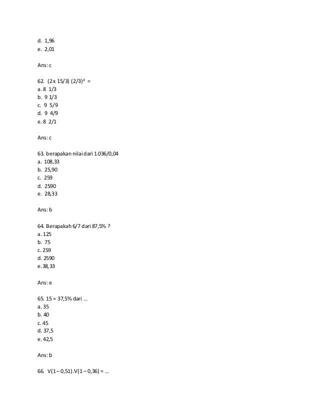 100 Soal Cpns Tpa