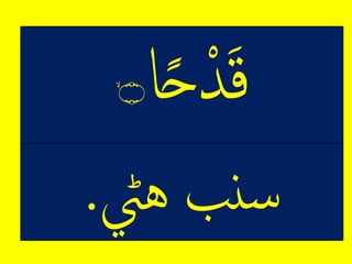 ‫ا‬ً‫ح‬‫م‬‫د‬‫ق‬ۙ‫۝‬
‫نبِهيڻ‬‫س‬.
 