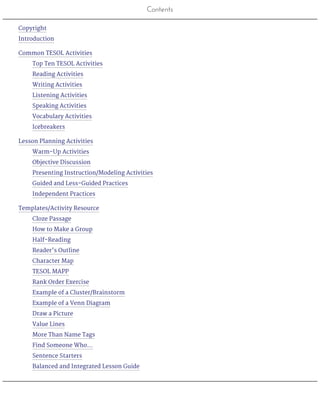 100 tesol activities | PDF