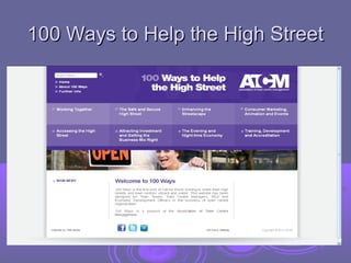 100 Ways to Help the High Street
 