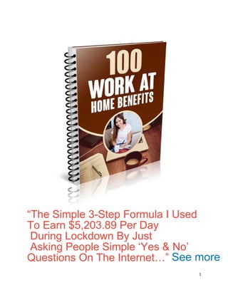 1
“The Simple 3-Step Formula I Used
To Earn $5,203.89 Per Day
During Lockdown By Just
Asking People Simple ‘Yes & No’
Questions On The Internet…” See more
 