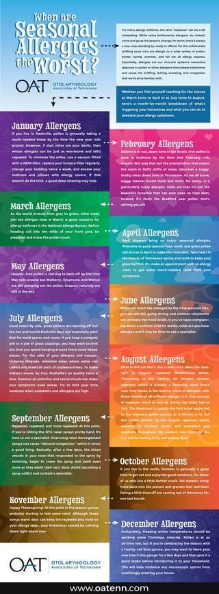When are Seasonal Allergies the Worst?