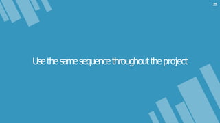Usethesamesequencethroughouttheproject
25
 