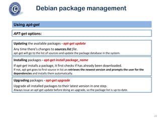 101 2.4 use debian package management | PPT