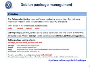 101 2.4 use debian package management | PPT