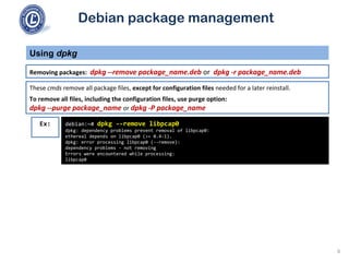 101 2.4 use debian package management | PPT
