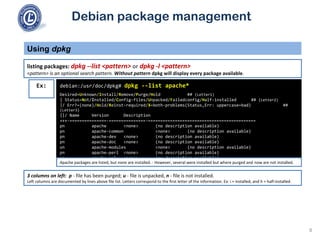 101 2.4 use debian package management | PPT