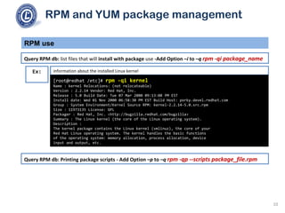 101 2.5 use rpm and yum package management | PPT
