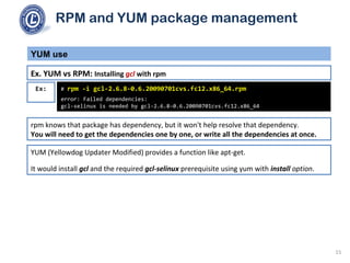 101 2.5 use rpm and yum package management | PPT