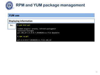 101 2.5 use rpm and yum package management | PPT