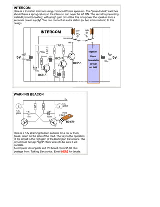 All Transistor Intercom 101 200 transistorcircuits | PDF
